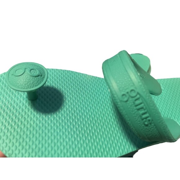 Gurus Indian Inspired Toe Post YOGA Sandals In Green Women Size 5 - Picture 7 of 9
